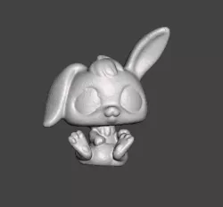 RABBIT TOY FIGURES .STL .OBJ