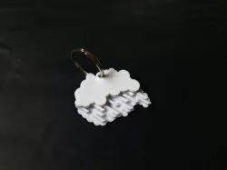 Rain Cloud Keychain