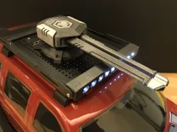 RC crawler roof-mount sci-fi cannon 3D print model