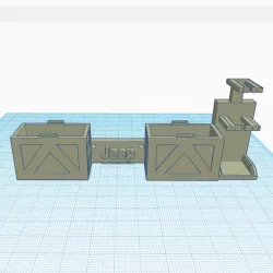 SCX10 iii rear gas can hi lift mount
