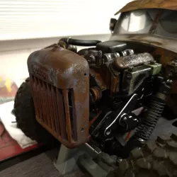 SCX10III ENGINE COVER TURBO VERSION
