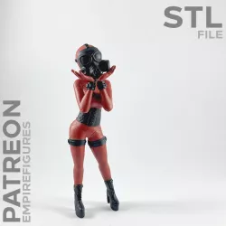 Sexy gasmask girl