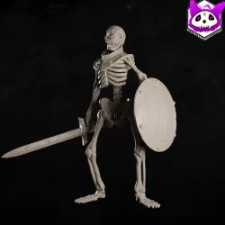 Shadow-Forged Warior - Sword and Shield