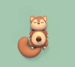 Sleeping Squirrel