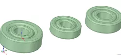 Slide bearings for print in place (Print in place)