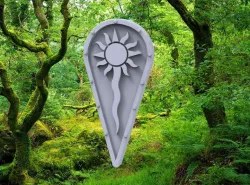 Sommerlund Sun Kite Shield - 28mm Miniature Conversion