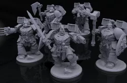 SPACE GUARD WOLF- MARINE WOLVES BROTHERHOOD PRIMARIS| W40K PROXY