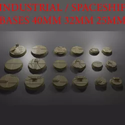 SPACESHIP / INDUSTRIAL BASES 40MM 32MM 25MM PART2