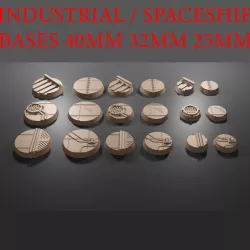SPACESHIP / INDUSTRIAL BASES 40MM 32MM 25MM PART4