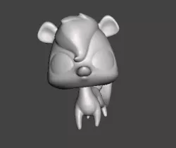 Squirrel toy figures .obj