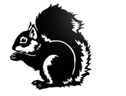 Squirrel wall decor