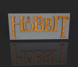 The hobbit 3D logo