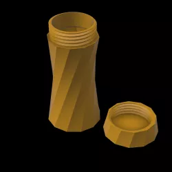 Threaded container