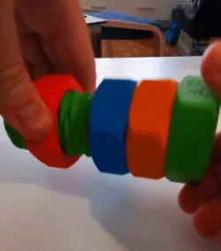 Threaded screw in both directions