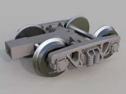 Train bogie model 18-100, HO scale