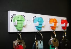 Trilobite keychain and holder