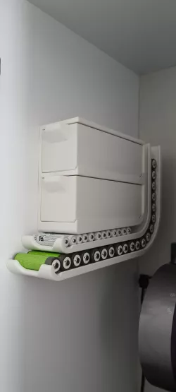 wall mounted battery dispenser AA + AAA + drawers