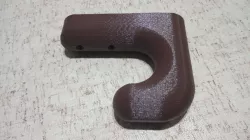 Wall mounted helmet holder