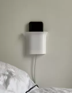 Wall phone holder
