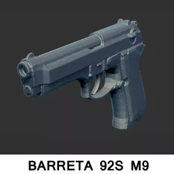 weapon gun barretta 92s m9