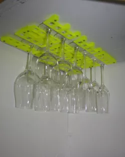 Wine Glass Holder, + OpenSCAD Version