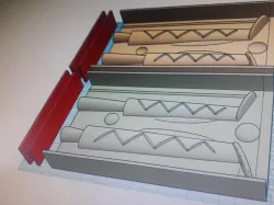 130 and 100mm shad counter mould