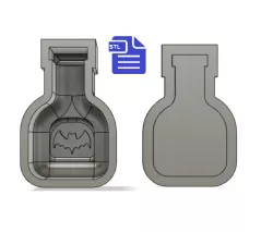 2pc Bat Wings Potion Bath Bomb Mold