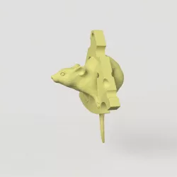 3Dmodel STL  Mouse Pendant, Christmas tree toy, Home decor