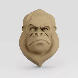 3Dmodel STL Totem Gorilla