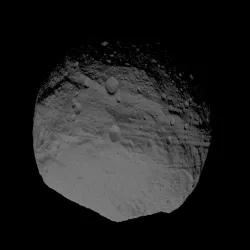 4 Vesta scaled one in ten million