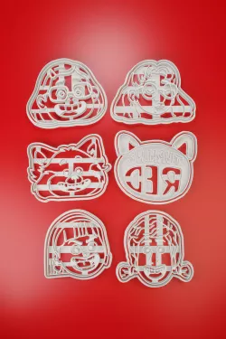 6 TURNING NET COOKIE CUTTERS