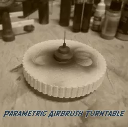 Airbrush Turn Table (parametric)