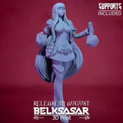 Alchemist Vampiress Topless 3D print model