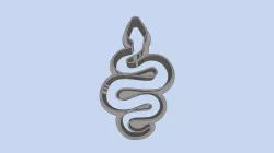 Arafura File Snake (3) COOKIE CUTTERS, MOLD FOR CHILDREN, BIRTHDAY PARTY