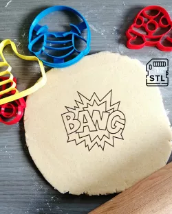 Bang Comic Text Cookie Cutter