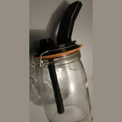 bang water pipe "le parfait" / bong Water pipe glass jar "le parfait" Ø85mm
