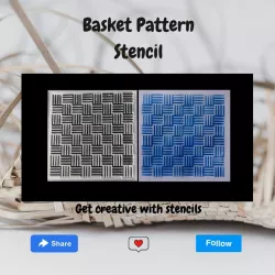Basket Pattern Stencil