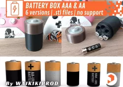 Battery Box - AA LR6 & AAA LR3 - 6 Versions