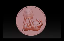 Bear pooh - Coin