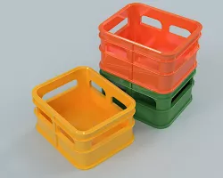 Beer Crate Stackable Storage Solid Base