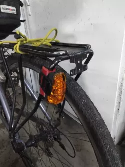 Bicycle Taillight Adapter for Cargo Rack