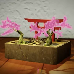 BONSAI SELF-WATERING PLANTER WITH TORI GATE