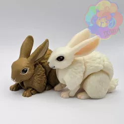 Bunny - Flexi Articulated Animal (print in place, no supports)