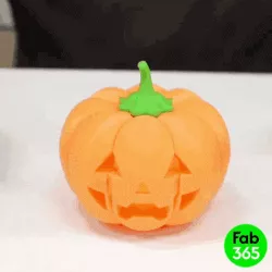 Caterpillar Jack O lantern - Carved face