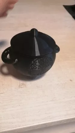 Cauldron, wicca bowl, planter pot, Halloween