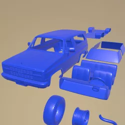 Chevrolet Blazer Mk2 K5 1989 Printable Car In Separate parts