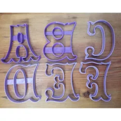 Circus alphabet cookie cutters