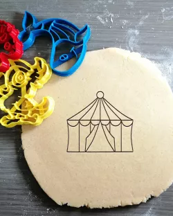 Circus Tent Cookie Cutter