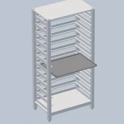 Confectionery Baking Trolley with Tray