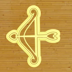 Cookie Cutter bow and arrow / Cookie Cutter bow and arrow
